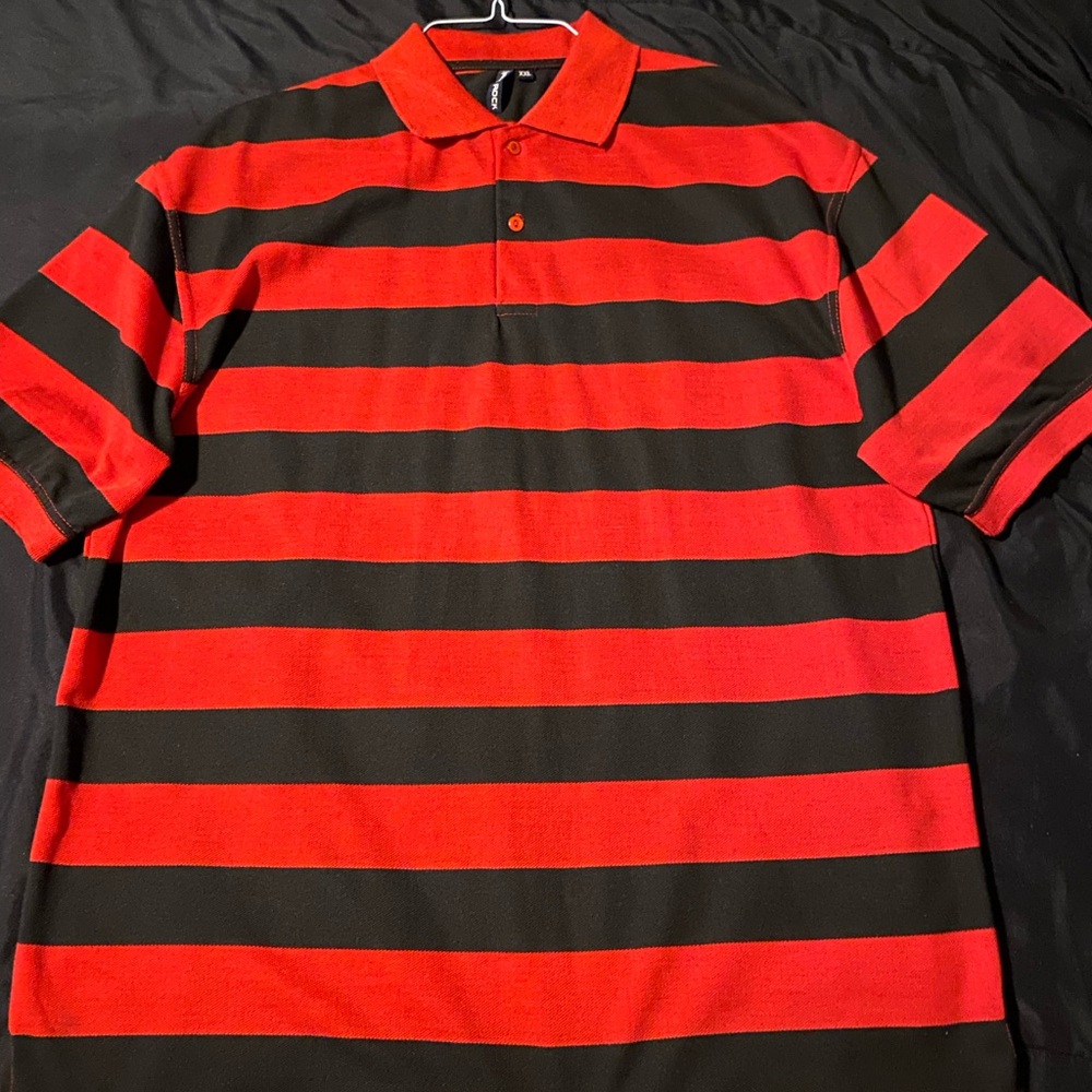 Bold Striped Polo Shirt